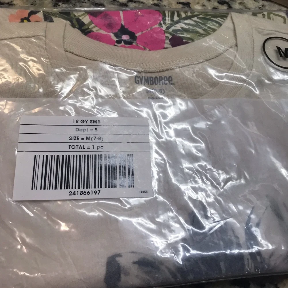 GYMBOREE COTTON YOUTH 7/8 TEE NEW